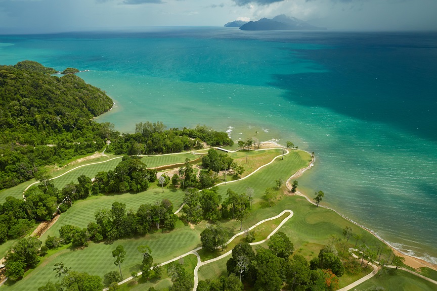  Aerial image of part of Els Club Teluk Datai, via agif.asia 