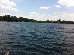  A view of West Loon Lake, Lake County, Illinois. 