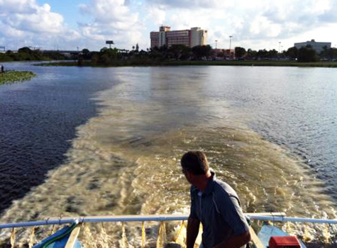   Applying Phoslock in Florida's Pine Lake.  See  Report . 